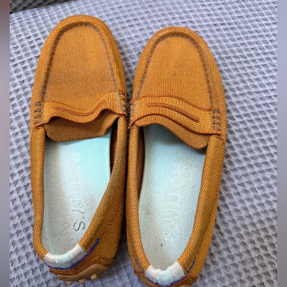 Rothy’s Driving Loafers Shoes 6.5 Goldenrod